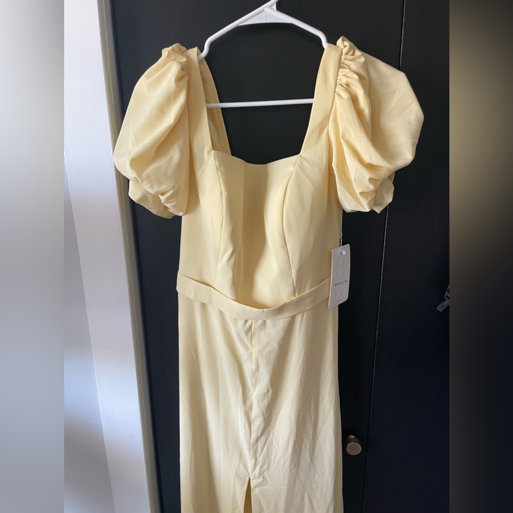 Pastel Yellow Bridesmaid Dres